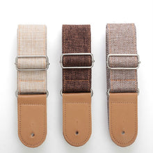 Load image into Gallery viewer, Cotton Linen Guitar Studs Strap Diagonal Shoulder Strap Musical Instrument Accessories