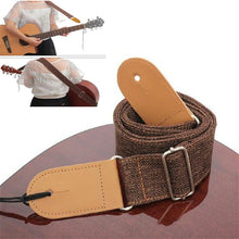 Load image into Gallery viewer, Cotton Linen Guitar Studs Strap Diagonal Shoulder Strap Musical Instrument Accessories