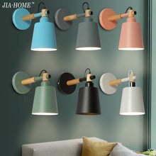 Load image into Gallery viewer, Staircase Aisle Bedside Bedroom Wall Lamp Creative Simple Background Restaurant Oblique Barrel Light, AC 220V, White, Black, Green, Pink, Blue