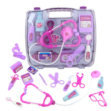 Load image into Gallery viewer, Simulation Stethoscope Set Portable Medicine Box Child Doctor Role Playing Toy