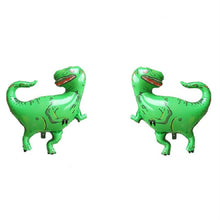 Load image into Gallery viewer, Dinosaur Theme Party Set Birthday Letter Pull Flag Aluminum Film Sequin Dinosaur Balloon Children Birthday Arrangement Decoration, Dinosaur Theme Party Set