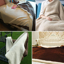 Load image into Gallery viewer, Winter Sofa Blanket Double Thick Cashmere Coral Fleece Ofice Nap Blanket, 1.5x2m, 2x2.3m