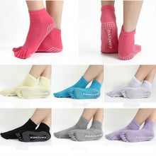 Load image into Gallery viewer, Five-toe Non-slip Yoga Socks for Women, One Size, Random Color Delivery, Straight Six Pairs