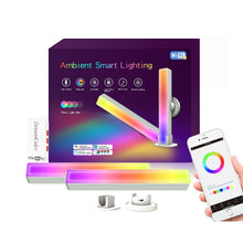 Load image into Gallery viewer, 2pcs/box RGB Desktop Background Music Rhythm Pickup Ambient Light, Bluetooth, WiFi