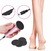Load image into Gallery viewer, Electric Foot File Speed Adjustable Sandpaper Discs Callus Remover Pedicure Fast Remove Feet Hard Cracked Dry Dead Skin Tool, US plug, EU plug, UK plug