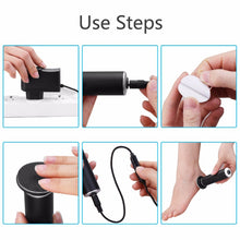 Load image into Gallery viewer, Electric Foot File Speed Adjustable Sandpaper Discs Callus Remover Pedicure Fast Remove Feet Hard Cracked Dry Dead Skin Tool, US plug, EU plug, UK plug