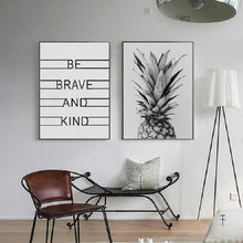 Load image into Gallery viewer, 2pcs Modern Minimalist Pineapple Letter Frameless Decorative Painting Living Room Core