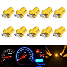 Load image into Gallery viewer, 10 PCS T8.5 5050 Led 1 SMD Car Gauge Dash Bulb Dashboard Instrument Light Wedge Interior Lamp, Blue, Green, Red, White, Yellow