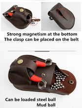 Load image into Gallery viewer, Steel Ball Package Leather Slingshot Bag Durable Without Deformation for Hunting, Color Random Delivery