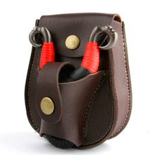 Load image into Gallery viewer, Steel Ball Package Leather Slingshot Bag Durable Without Deformation for Hunting, Color Random Delivery