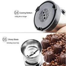 Load image into Gallery viewer, Multi-functional EU Plug Coffee Grinder Stainless Electric Herbs/Spices/Nuts/Grains/Coffee Bean Grinding, Coffee Grinder, EU Plug