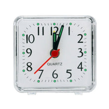 Load image into Gallery viewer, Square Alarm Clock Transparent Case Compact Digital Mini Bedroom Bedside Office Electronic Clock