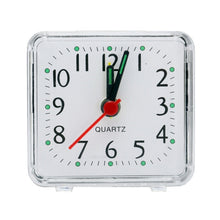 Load image into Gallery viewer, Square Alarm Clock Transparent Case Compact Digital Mini Bedroom Bedside Office Electronic Clock