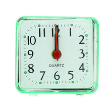 Load image into Gallery viewer, Square Alarm Clock Transparent Case Compact Digital Mini Bedroom Bedside Office Electronic Clock