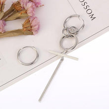 Load image into Gallery viewer, Large Earrings Simple Long Earrings Asymmetric Earrings
