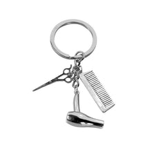 Load image into Gallery viewer, Metal Creative Fine Pendant Car Key Ring Auto Accessories, Comb Shape(Gold), Comb Shape(Silver)
