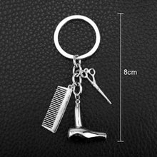 Load image into Gallery viewer, Metal Creative Fine Pendant Car Key Ring Auto Accessories, Comb Shape(Gold), Comb Shape(Silver)