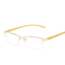 Load image into Gallery viewer, Anti Blu-ray Business Eye Glasses for Men Metal Frame Plain Glass Spectacles