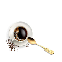 Load image into Gallery viewer, Small Mini Stainless Steel Rose Flower Coffee Spoon Strring Spoon Teaspoon Tea Spoon Dessert Spoon Long Handle Tableware