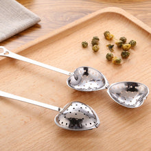 Load image into Gallery viewer, 2 PCS Stainless Steel Practical Heart Shape Tea Infuser Spoon Strainer, Heart Shape Tea Infuser