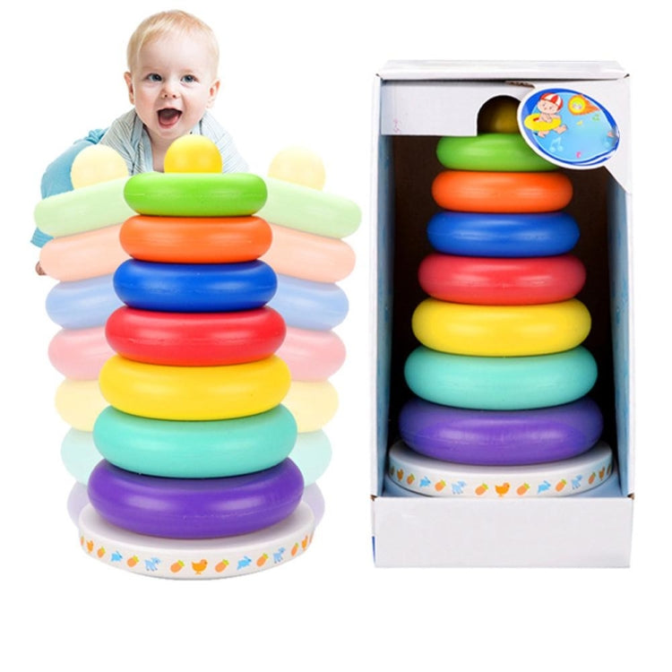 Music Rainbow Stacking Ring Rainbow Tower Tumbler Children Stacking Rings