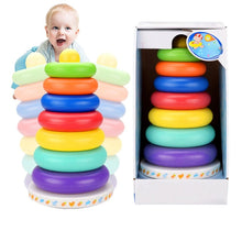 Load image into Gallery viewer, Music Rainbow Stacking Ring Rainbow Tower Tumbler Children Stacking Rings