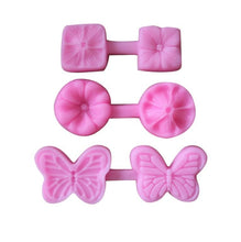 Load image into Gallery viewer, 2 PCS Flower Texture Silicone Mould Petal Grain Road Four-Leaf Clover Two-Piece Pressed Ultra-Light Clay Soft Clay Tool