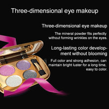 Load image into Gallery viewer, Professional  Eye Makeup Eyeshadow Palette Gold Smoky Cosmetics Makeup Palette Diamond Bright Glitter Eye Shadow