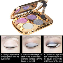 Load image into Gallery viewer, Professional  Eye Makeup Eyeshadow Palette Gold Smoky Cosmetics Makeup Palette Diamond Bright Glitter Eye Shadow
