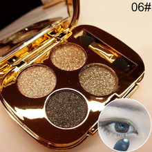 Load image into Gallery viewer, Professional  Eye Makeup Eyeshadow Palette Gold Smoky Cosmetics Makeup Palette Diamond Bright Glitter Eye Shadow