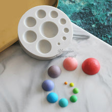 Load image into Gallery viewer, Round Silicone Fondant Cake Mold DIY Baking Decoration Chocolate Tool, Round Silicone(Grey), Round Silicone(Pink)