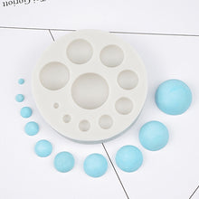 Load image into Gallery viewer, Round Silicone Fondant Cake Mold DIY Baking Decoration Chocolate Tool, Round Silicone(Grey), Round Silicone(Pink)