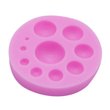 Load image into Gallery viewer, Round Silicone Fondant Cake Mold DIY Baking Decoration Chocolate Tool, Round Silicone(Grey), Round Silicone(Pink)