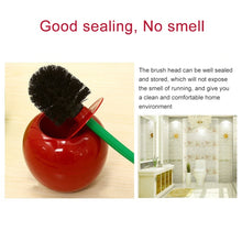 Load image into Gallery viewer, Cherry Shaped Toilet Brush Bathroom Creative Lovely Lavatory Brush Toilet Cleaning Kit, Red, Green