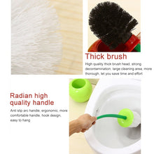 Load image into Gallery viewer, Cherry Shaped Toilet Brush Bathroom Creative Lovely Lavatory Brush Toilet Cleaning Kit, Red, Green
