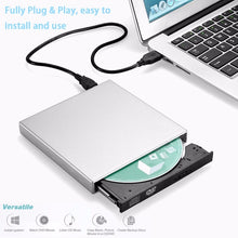 Load image into Gallery viewer, USB 2.0 Portable Ultra Slim External Slot-in DVD-RW CD-RW CD DVD ROM Player Drive Writer Rewriter Burner for PC