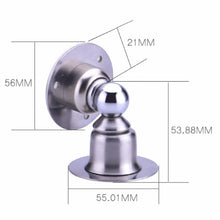 Load image into Gallery viewer, Strong Magnetic Door Bump Free Punch Door Stainless Steel Door Stop