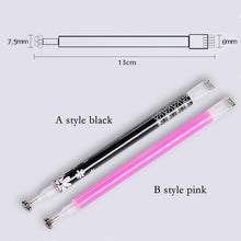 Load image into Gallery viewer, 3 PCS Cat Eye Gel Magnet Pen Double Head Magnetic Pen Plum Branding Flower Magnetic Pen Nail Cat Eye Magnet New Tool