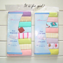 Load image into Gallery viewer, 8 PCS/LOT Cotton Newborn Baby Towels Saliva Towel Baby Boys Girls Nursing Towel Handkerchief