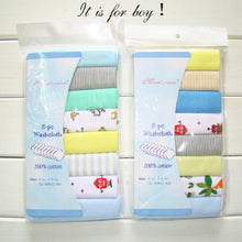 Load image into Gallery viewer, 8 PCS/LOT Cotton Newborn Baby Towels Saliva Towel Baby Boys Girls Nursing Towel Handkerchief