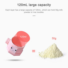 Load image into Gallery viewer, Outdoor Portable Detachable Layered Milk Powder Box Baby Sealed Milk Powder Box, 3 Grids, 4 Grids