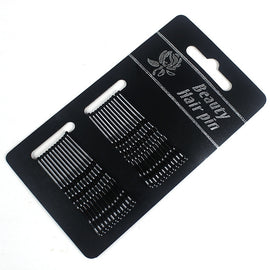 3 PCS Female Black Gold Barrettes Hair Clips Headbands Hair Accessories