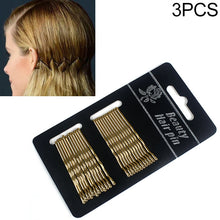 Load image into Gallery viewer, 3 PCS Female Black Gold Barrettes Hair Clips Headbands Hair Accessories