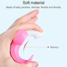 Load image into Gallery viewer, 3 PCS Baby Silicone Training Toothbrush Banana Shape Safe Toddle Teether Chew Toys Teething Ring Gift for Infant Baby Chewing, Yellow-B