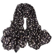 Load image into Gallery viewer, Ladies Cats Printed Chiffon Scarf, Length: 150cm x 60cm