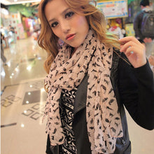 Load image into Gallery viewer, Ladies Cats Printed Chiffon Scarf, Length: 150cm x 60cm
