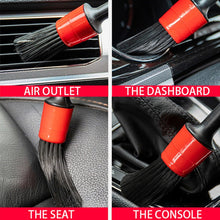 Load image into Gallery viewer, 5 Pcs Car Detailing Brush Cleaning Natural Boar Hair Brushes Auto Detail Tools Products Wheels Dashboard, 5 in 1 Random Color Delivery, 5 in 1 Black, 5 in 1 White