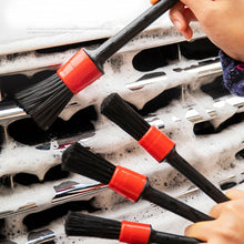 Load image into Gallery viewer, 5 Pcs Car Detailing Brush Cleaning Natural Boar Hair Brushes Auto Detail Tools Products Wheels Dashboard, 5 in 1 Random Color Delivery, 5 in 1 Black, 5 in 1 White