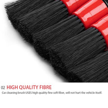 Load image into Gallery viewer, 5 Pcs Car Detailing Brush Cleaning Natural Boar Hair Brushes Auto Detail Tools Products Wheels Dashboard, 5 in 1 Random Color Delivery, 5 in 1 Black, 5 in 1 White