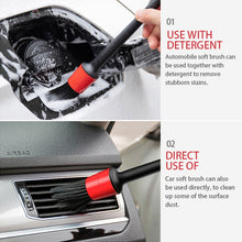 Load image into Gallery viewer, 5 Pcs Car Detailing Brush Cleaning Natural Boar Hair Brushes Auto Detail Tools Products Wheels Dashboard, 5 in 1 Random Color Delivery, 5 in 1 Black, 5 in 1 White